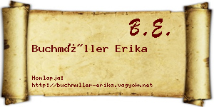 Buchmüller Erika névjegykártya